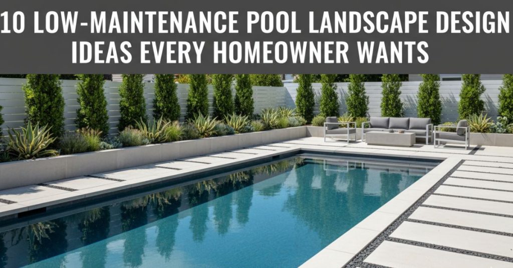 Low Maintenance Pool Landscape Design Ideas