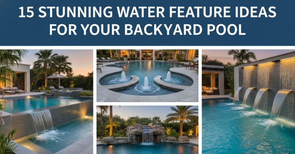 Stunning Water Features Ideas for Your Backyard Pool